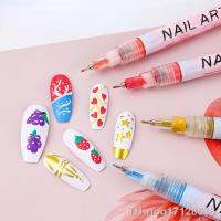 【hot】☊✓  12 Paint Pens Fingertip Creation Graffiti Pull 0.5mm Quick-drying Brushes Supplies