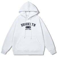 Brooklyn Est. 1898 New York U.S.A Street Hoody Men Spring Clothes Loose Warm Cotton Sweatshirt Fashion Casual Hoodie Male Size XS-4XL