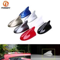 ✜● POSSBAY Universal Car Roof Shark Fin Antenna Auto Radio Signal Aerials FM/AM Signal Amplifiers Exterior Decoration Accessories