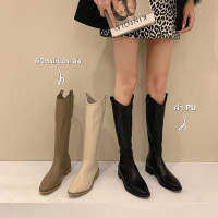 *Yพร้อมส่งรองเท้าบู๊ทมาร์ตินรองเท้าอัศวิน Size 35-40รองเท้าบูทฤดูใบไม้ร่วงของผู้หญิง รองเท้าบูทสูง ISS1053