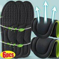 6pcs Memory Foam Insoles for Shoes Men Women Deodorant Absorb-Sweat Massage Sport Insole Feet Orthopedic Shoe Sole Running Shoes Accessories