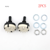 FUYU 2pcs RS26 2เสาตำแหน่ง6เลือก band ROTARY Channel Selector Switch