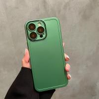 INEATER เคสครอบโทรศัพท์สีทึบ TPU สีด้านสำหรับ iPhone 14 Plus 13 Pro Max 12เลนส์กล้องถ่ายรูปฟิล์มกันรอยสำหรับ iPhone 11