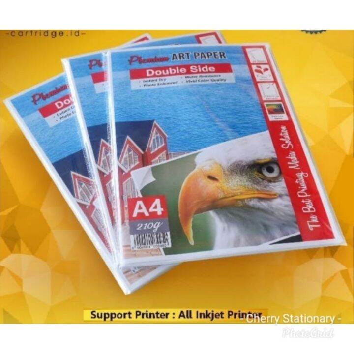 Kertas Art Paper Glossy Double side / A4 210 gsm / 20 lembar Lazada