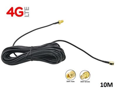 สาย Cable to RP-SMA 3G 4G LTE Antenna Signal Cable ยาว 10 เมตร