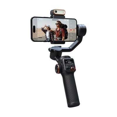 Hohem Isteady กล้องติดขากล้องมือถือ M6,ขาตั้งกล้องเซลฟี่สำหรับสมาร์ทโฟนมาพร้อมกับ AI ไฟเติมแม่เหล็กวิดีโอสีเต็มรูปแบบ Vlogging