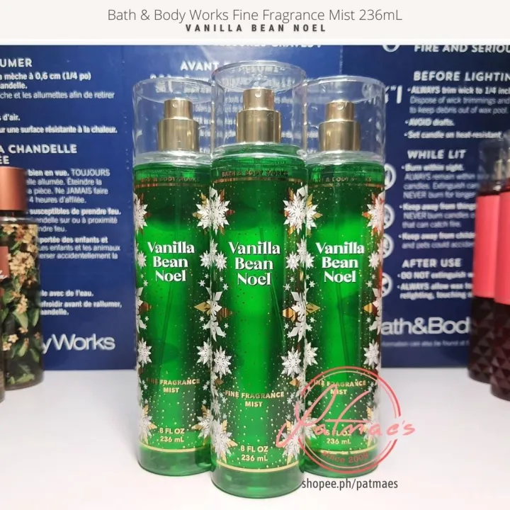 Bath And Body Works Fragrance Mist Vanilla Bean Noel 236ml Lazada Ph