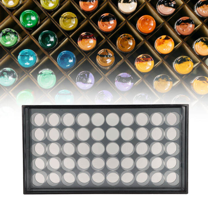 Tattoo Ink Bottle Holder Transparent Tattoo Ink Rack 50 Holes for