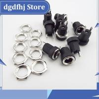 Dgdfhj Shop DC022B 5.5*2.1mm DC Power Jack Supply Socket Connector DC Female Terminal 2 pin Panel Mount Plug Adapter 5.5*2.1