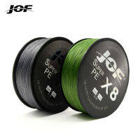 Jof 8เส้น150เมตร300เมตร500เมตร PE ถักเปีย M ultifilament สายการประมงถักเปียจ่ายน้ำเค็มบินสานสำหรับปลาคาร์พ P Esca