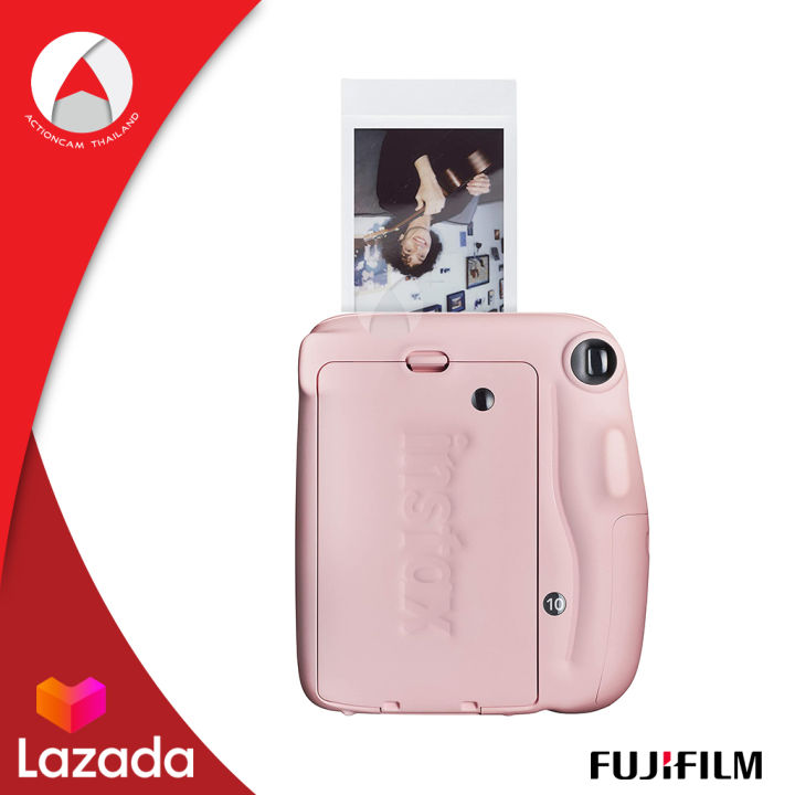 fujifilm-instax-camera-mini-11-กล้องอินสแตนท์-กล้องโพลารอยด์-instant-camera-สีชมพู-blush-pink-ประกันศูนย์-1-ปี-พิมพ์รูปจากกล้องได้-ด้วยแผ่นฟิล์ม-instax