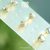 NooYoo ต่างหูสำหรับผิวแพ้ง่าย SET Special Cubic Zirconia