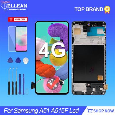 6.5นิ้ว Super AMOLED A51 A515สำหรับ Samsung Galaxy A51 5G LCD Touch Panel หน้าจอ Digitizer 515F หน้าจอกรอบ