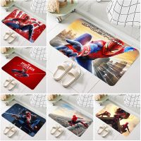 Super Hero Spider Man Pattern Print Flannel Doormat for Bathroom Kitchen Entrance Rugs Home Decor Anti Slip Floor Carpet 60x40cm