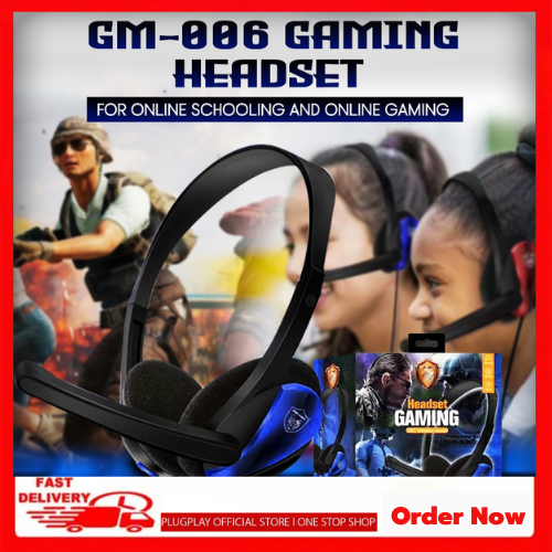 AKZ GM006 Gaming Headset With Mic Online Schooling Headphones 360
