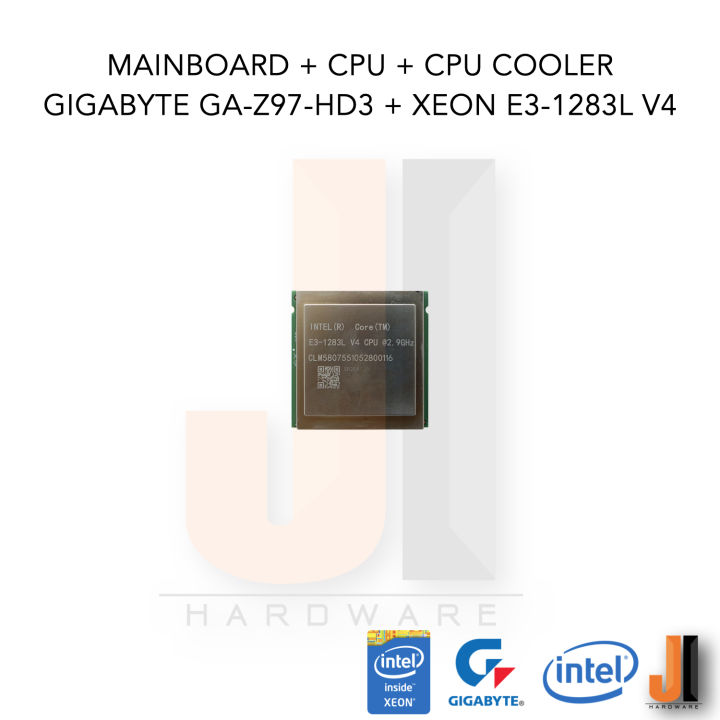 ชุดสุดคุ้ม-mainboard-cpu-cpu-cooler-gigabyte-ga-z97-hd3-intel-xeon-e3-1283l-v4-2-9-3-8-ghz-4-cores-8-threads-128-mb-l4-cache-สินค้ามือสองสภาพดีมีฝาหลัง