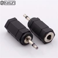 1/3/5pcs 2.5mm 2 Pole Mono Male Plug to 3.5mm Stereo Female Socket Audio Adapter Connector For Microphone