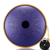 Hluru Glucophone Steel Tongue Drum 16นิ้ว14 Notes Handpan Series A Tang Drum Ethereal Drum Tone Key C Hang เครื่องดนตรี