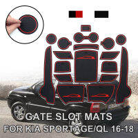 Anti-SLIP ยาง Gate SLOT MAT mats รถจัดแต่งทรงผมสติกเกอร์อุปกรณ์เสริมสำหรับ Kia Sportage 2016 2017 2018 2019 QL 4th Gen MK4 KX5