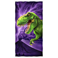 （HOT)Microfiber Towel Kid Children Bath Towels Cartoon Dinosaur Print Quick Drying Swimming Bathroom Towels Face Body Toalha De Banho