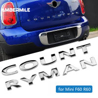 AMBERMILE 3D โลหะตัวอักษรสติกเกอร์ด้านหลังโลโก้สัญลักษณ์รถคำสติกเกอร์สำหรับ BMW Mini Cooper Countryman R60 F60อุปกรณ์เสริม