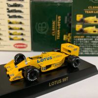 1/64 KYOSHO Lotus 99T Elton Senna 1987 LM,F1แข่งรถ #12ของเล่นโมเดลรถโลหะผสมหล่อขึ้นรูป