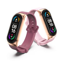 Mi Band 7 6 5 4 3สายรัดข้อมือซิลิโคนสำหรับ Mi Band 6สายเข็มขัดคาดเอวสำหรับวง Xiaomi Mi 5สร้อยข้อมือ Miband 7 Xiaomi Pulseira