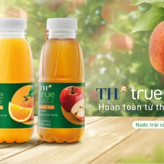 Nửa thùng nước trái cây tự nhiên th true juice  cam táo táo đào táo gấc - ảnh sản phẩm 1