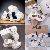 Giày thể thao sneaker Giày MLB NY Vàng, giày MLB LA, Giày Boston nam nữ TĂNG CHIỀU CAO giá rẻ [ bản 1 đế ]