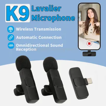 IPhone Android Live Game Phone Microfonoe Wireless Lavalier Microphone  Portable Audio Video Recording Mini Mic