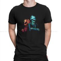 Pixel Artwork Tshirt For Male Daft Punk Clothing Fashion T Shirt Homme