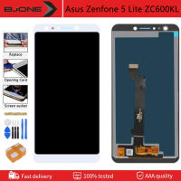 6.0นิ้วจอ LCD แบบดั้งเดิมสำหรับ Asus Zenfone 5 Lite ZC600KL Zenfone 5Q ZC600KL จอแสดงผล LCD พร้อมแผงสัมผัสหน้าจอดิจิตอลการประกอบชิ้นส่วนแก้วอะไหล่