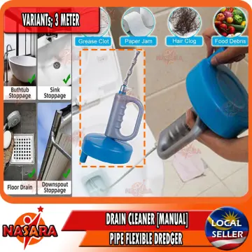 Plumbing Drain, Auger Manual Drain Clog Remover With, Flexible