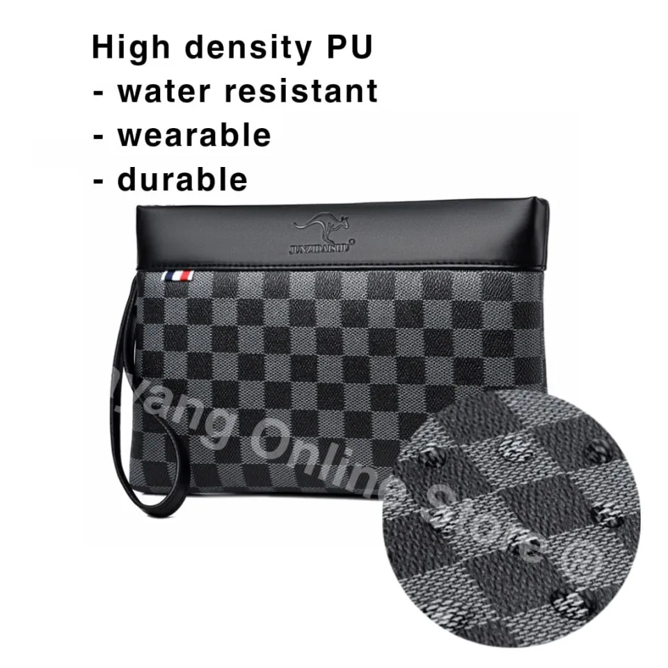 Ready Stock!! Men Clutch Bag Mens PU Hand carry Clutch Bag Long Wallet Beg  tangan lelaki