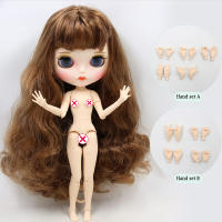 ICY DBS Blyth doll No.2 WHITE and Black skin joint body oily straight hair 16 BJD special price toy gift