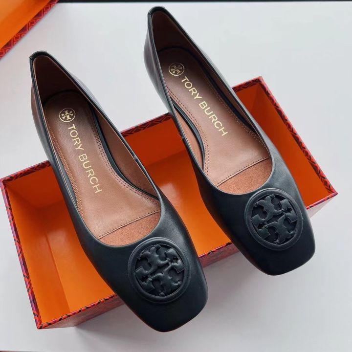 2023-new-tory-burch-ladys-2022-two-colors-classic-leather-buckle-soft-calfskin-flats-casual-commuter-shoes