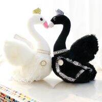 Soft Plush White Swan Curtain Tieback Holder Curtain Holdback Swan Children Pricess Room Decoration Crown Swan Plush Toy Gift