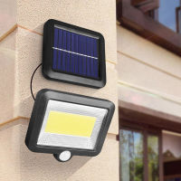 COB LED Solar Wall Light PIR Motion Sensor Floodlight Waterproof Outdoor Garden Lamp for Garden Décor Pathway Street Solar Lamp