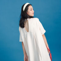 HEARTWARE Avery Dress เดรส คอปีน จับจีบ : สี ครีม