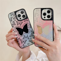 KIKI Case.tify Original Mirror Phone Case For iPhone 15 15pro 15promax 14 14plus 14pro 14promax 11 12 13promax Beautiful butterfly Pattern High-end shockproof hard case New Design