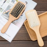 【BEIBEI】 Wooden Combs Detangle Paddle Hair Scalp Air Massager Comb Hairbrush Cushion