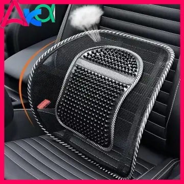 Car Seat Office Chair Bamboo Chip Cover Cushion With Wire Mesh Lumbar Back  Support