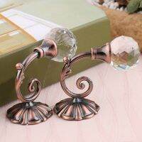 【cw】 Metal Hanging Hooks Crystal Glass Curtain Holdback Wall Tie Back Holder Drop Shipping