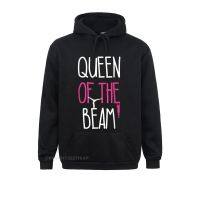 เสื้อกันหนาวแขนยาว มีฮู้ด ลาย Queen Of The Beam เหมาะกับใส่เข้ายิมนาสติก ฟิตเนส สําหรับผู้ชาย และผู้หญิง