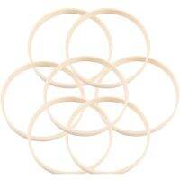 10Pcs Wooden Bamboo Dreamcatcher Rings Hoops Round Hoops Macrame Rings for Dream Catcher DIY Craft 27cm