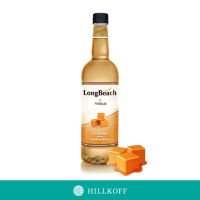 HILLKOFF : น้ำเชื่อมแต่งกลิ่น LongBeach Syrup ลองบีช ไซรัป กลิ่น Caramel ขนาด 740 ml.