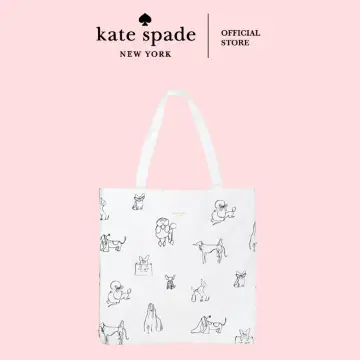 kate spade new york Dragonflies and Tulips Canvas Book Tote Bag