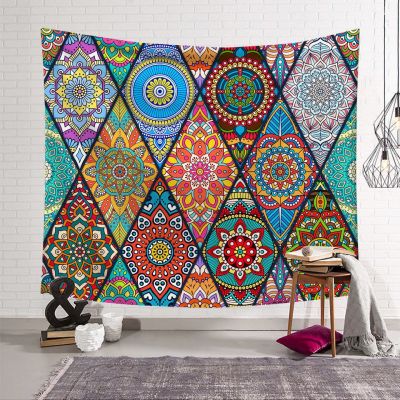 PH Local Ready Stock 150*150 cm Bohemian Mandala Digital Printing Tapestry Hanging Cloth Home Decor