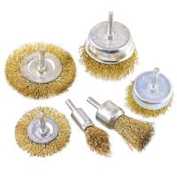 6pcs/set Wire Metal Rust Removing Polishing Grinding and Thickening Cleaning Set