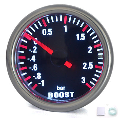 เกจวัดมังกร52มม. 3.0บาร์ Turbo Boost GAUGE Mechanical Smoke Lens